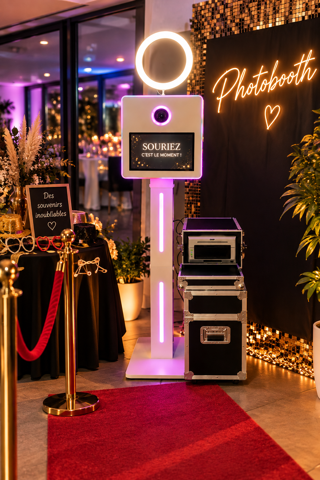 Photobooth installé lors d’un événement en Lorraine